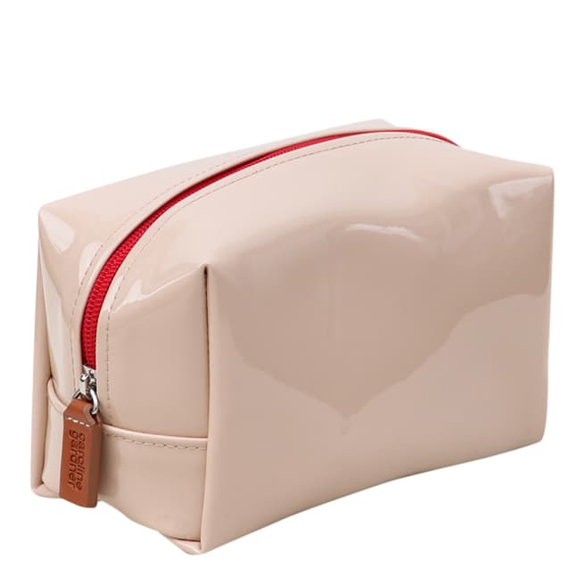 Caroline Gardner Patent Cube Cosmetic Bag