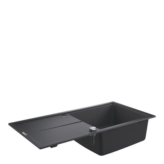 GROHE K400 Granite Black 1 Bowl Sink with Composite Drainer