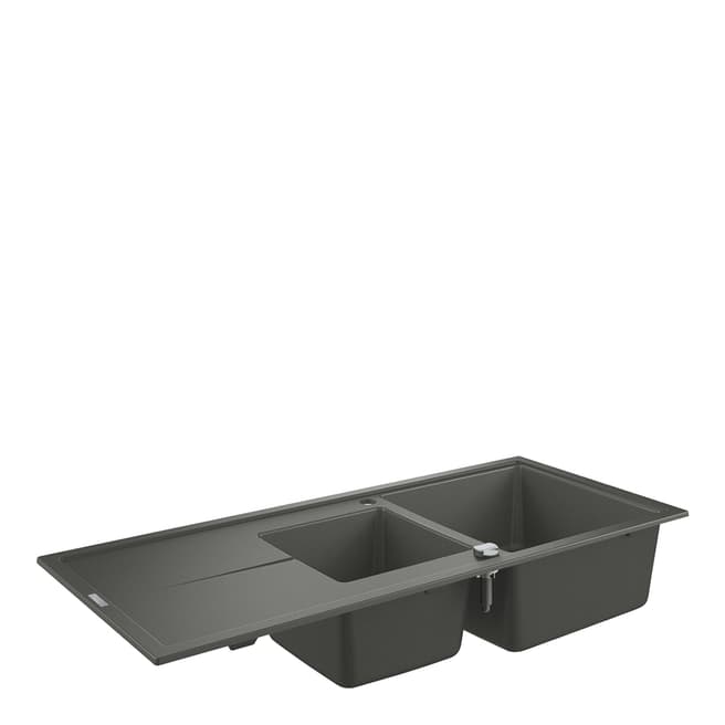 GROHE K400 Bowl Sink with Composite Drainer, Granite Grey