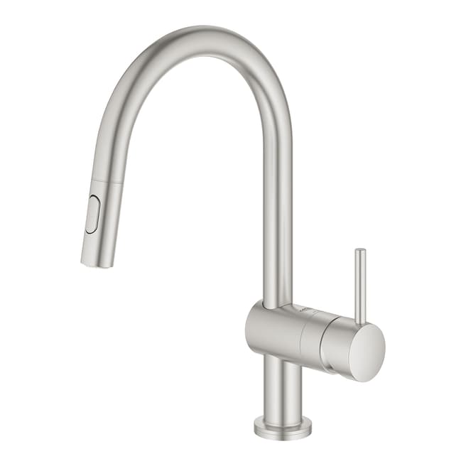 GROHE Minta Super Steel Touch Electronic Dual Spray Sink Mixer