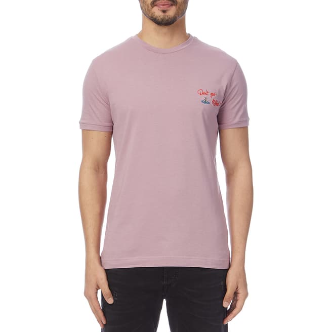 Vivienne Westwood Pink Embroidered Logo T-Shirt