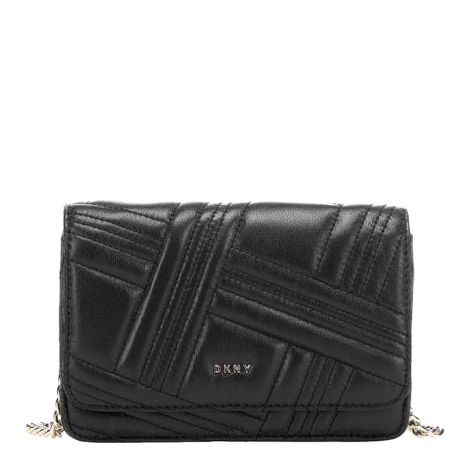 DKNY Black Quilted Allen Wallet Bag
