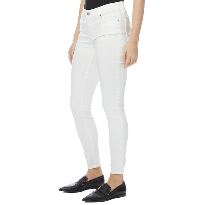 DKNY Off White Foundation Skinny Stretch Jeans