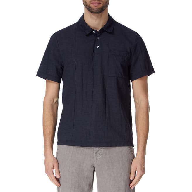 James Perse Vintage Chmbray Knit Polo