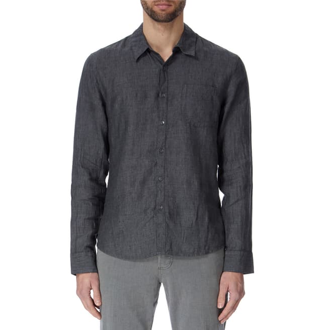 James Perse L/S End-On-End Line Shirt