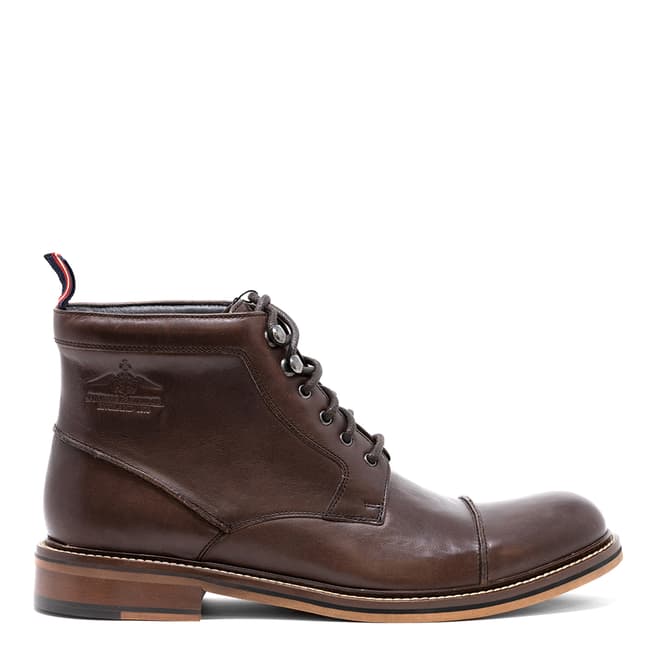 Thomas Partridge Brown Leather Henlow Army Boots