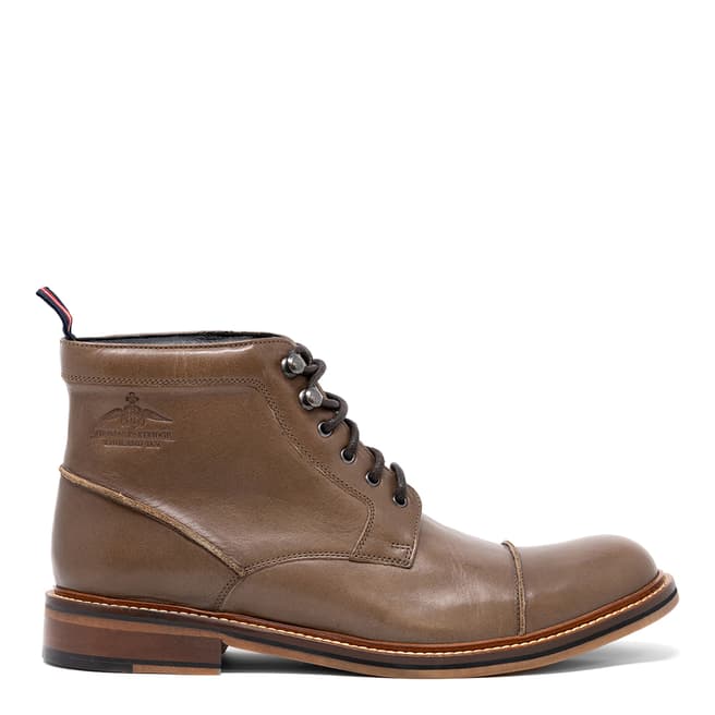 Thomas Partridge Khaki Leather Henlow Army Boots