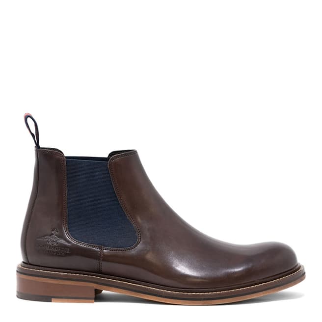 Thomas Partridge Brown Leather Cranwell Chelsea Boots
