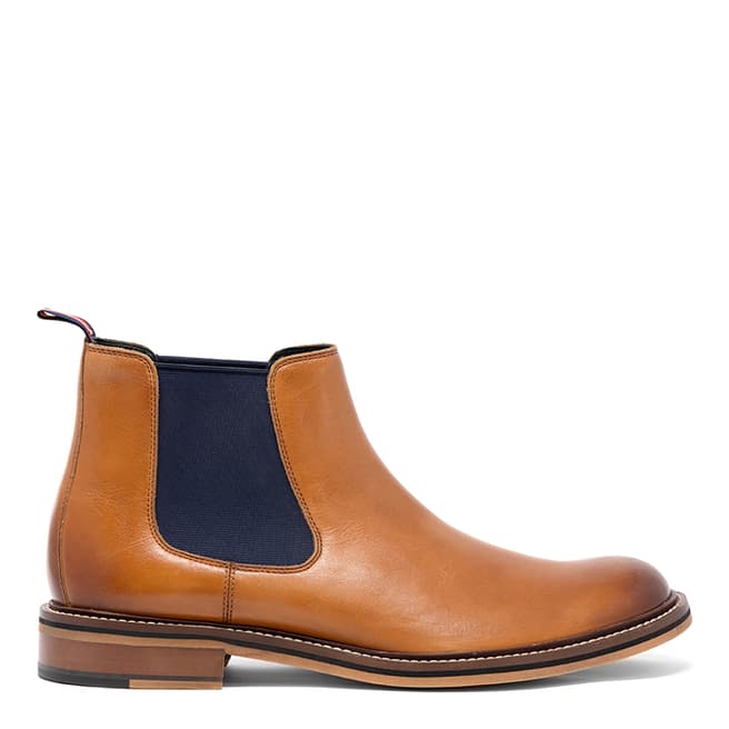 Thomas Partridge Tan Leather Cranwell Chelsea Boots