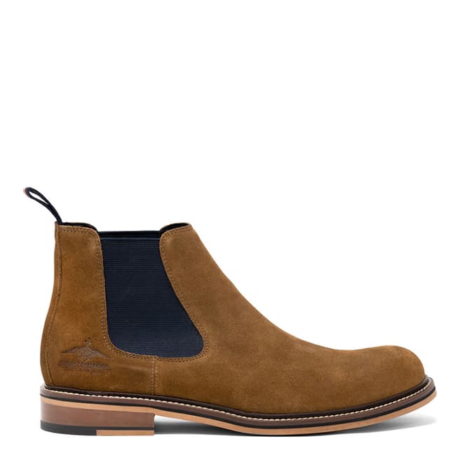 Thomas Partridge Tan Suede Cranwell Chelsea Boots