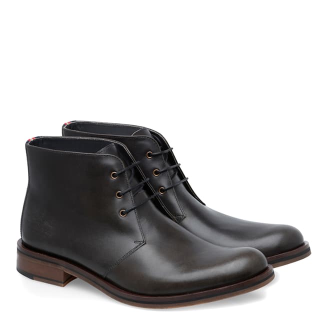 Thomas Partridge Black Leather Digby Boots