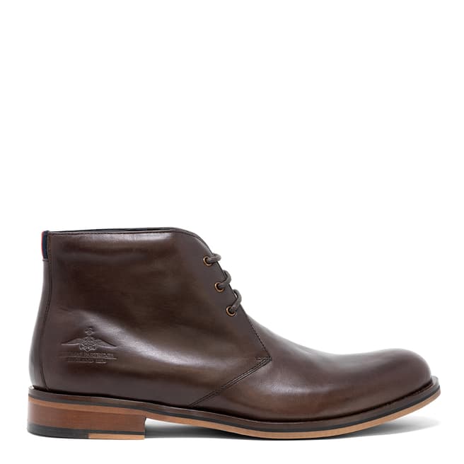 Thomas Partridge Brown Leather Digby Boots