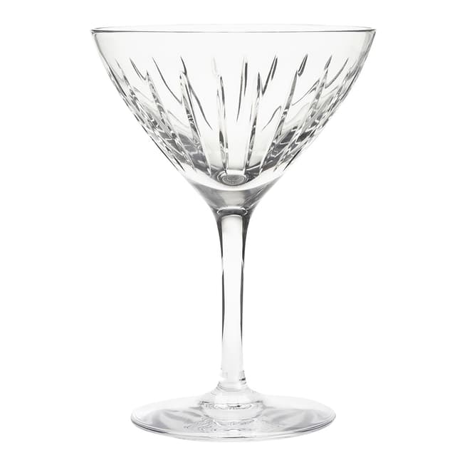 Soho Home Set of 6 Roebling Cut Crystal Cocktail Glasses