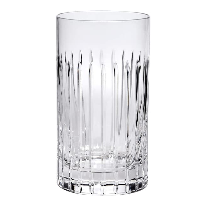 Soho Home Set of 6 Roebling Cut Crystal Highball Glasses