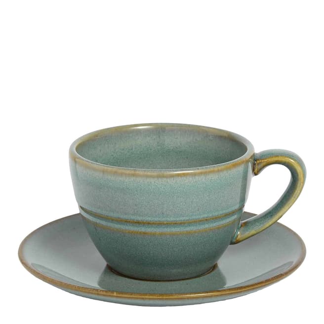 Soho Home Set of 4 Country House Flat White Cup and Saucers