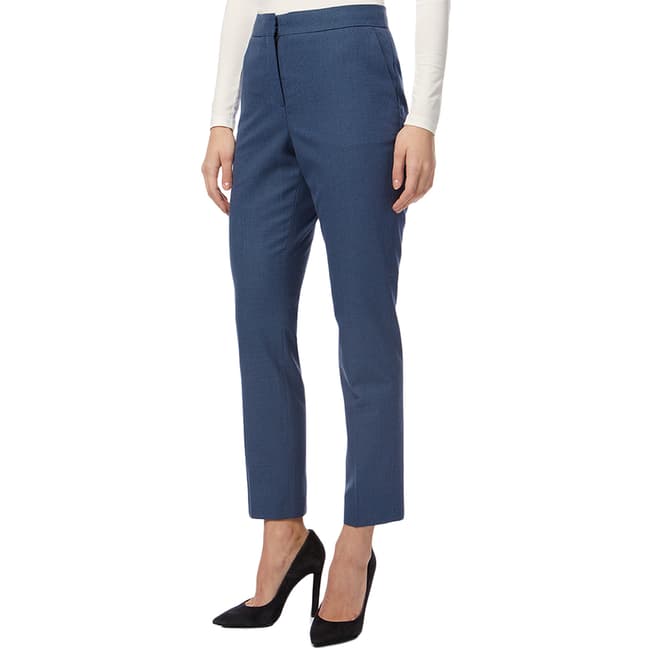Reiss Bright Blue Textured Trousers