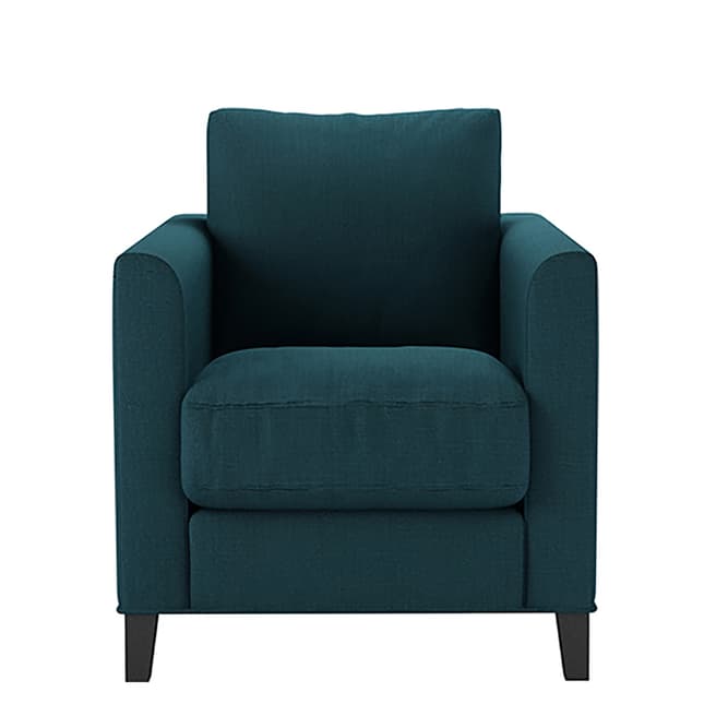 sofa.com Izzy Armchair in Evergreen  Brushed Linen Cotton