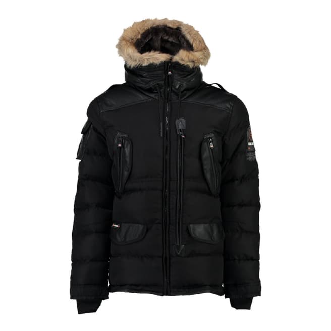 Geographical Norway Black Buckleburry Parka