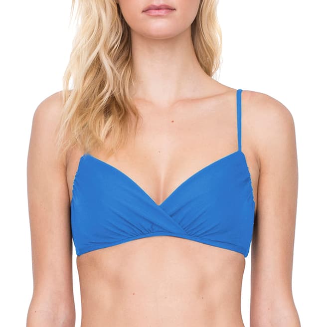 Gottex Dusk Blue New Underwire Surplice Bikini Top