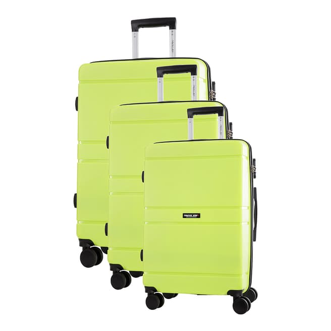 Travel One Yellow Caminera 8 Wheel Suitcase S/M/L 
