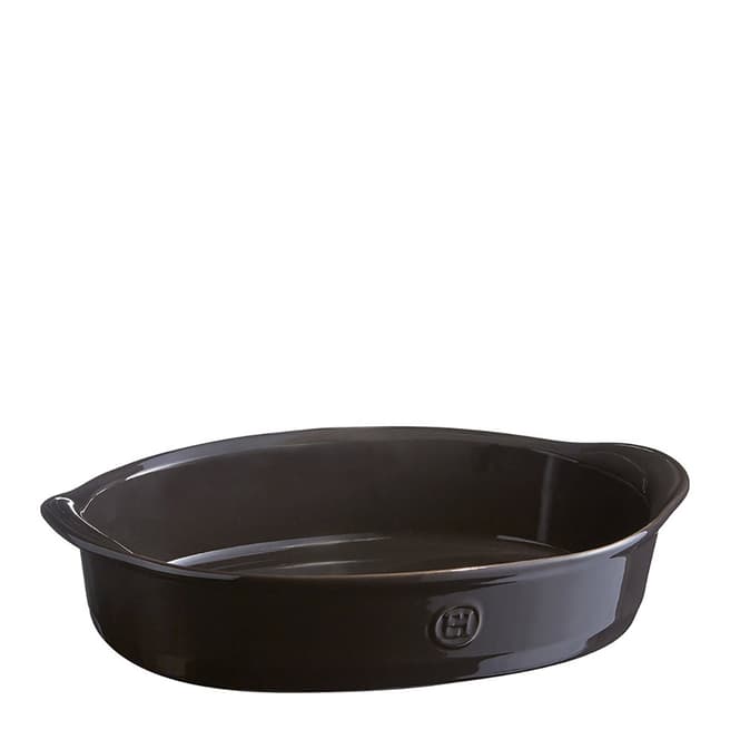 Emile Henry 3 Piece Black Oval Baking Dish Set, 35cm