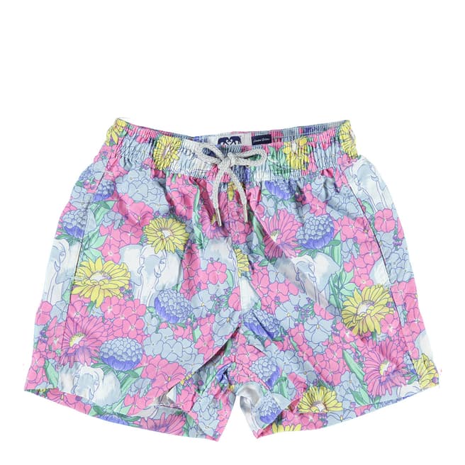 Love Brand & Co Multi Colour Tropical Tara Swim Shorts