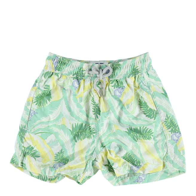 Love Brand & Co Green/Yellow Happy Habitat Swim Shorts