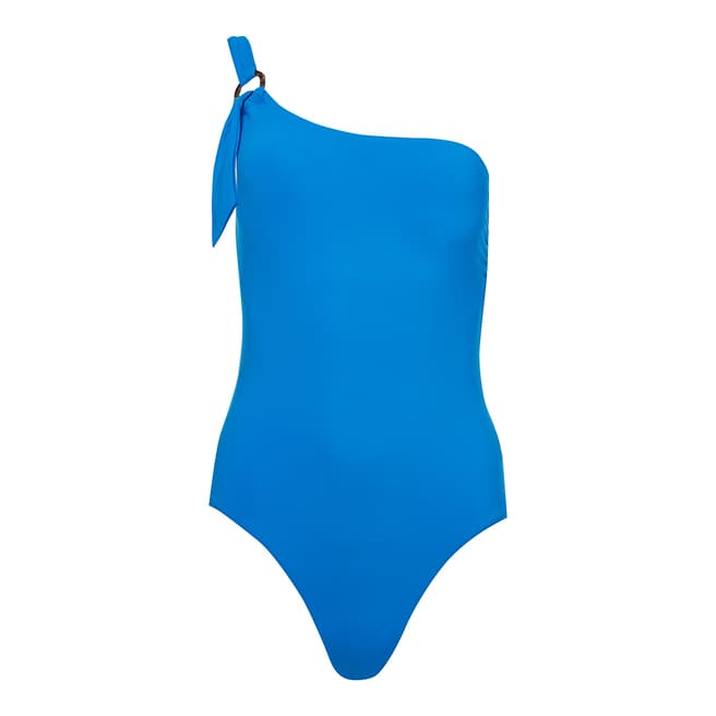 Seafolly Electric Blue Active One Shoulder Maillot
