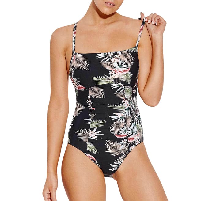 Seafolly Black Ocean Alley DD Square Neck Maillot