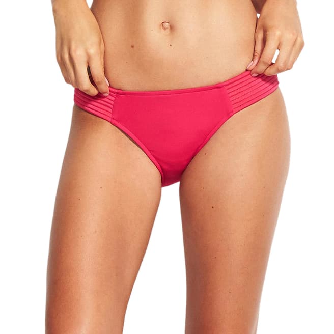 Seafolly Persian Pink Quilted Hipster Brief