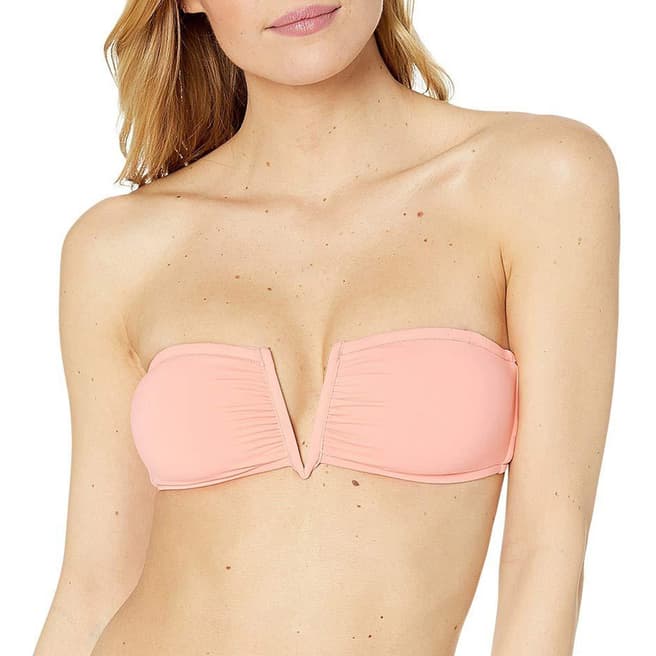 Seafolly Peach Active V Wire Bandeau Top