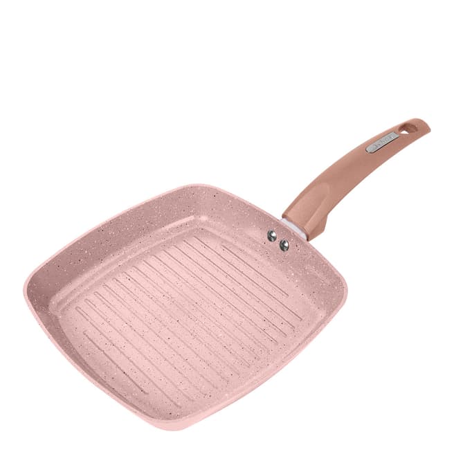 Tower Pink Grill Pan with Ceramic Coating, 25cm