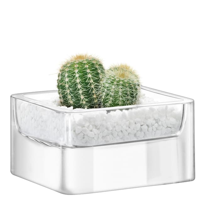 LSA Set of 2 Clear Modular Containers 10x5cm