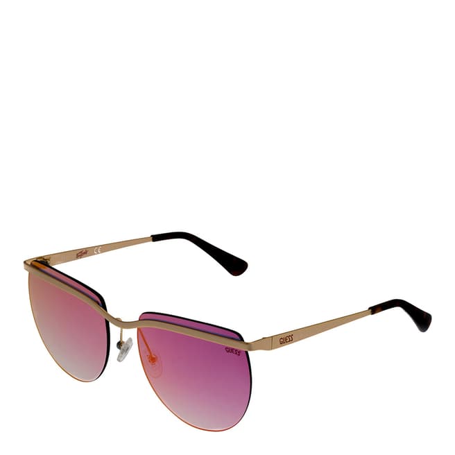 Guess Women's Pink/Gold Guess Sunglasses 59mm