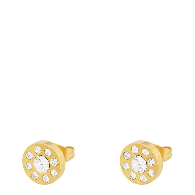 Liv Oliver 18K Gold Plated Plated Multi Cz Stud Earrings