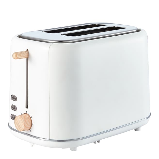 Tower White Scandi 2-Slice Toaster, 800W