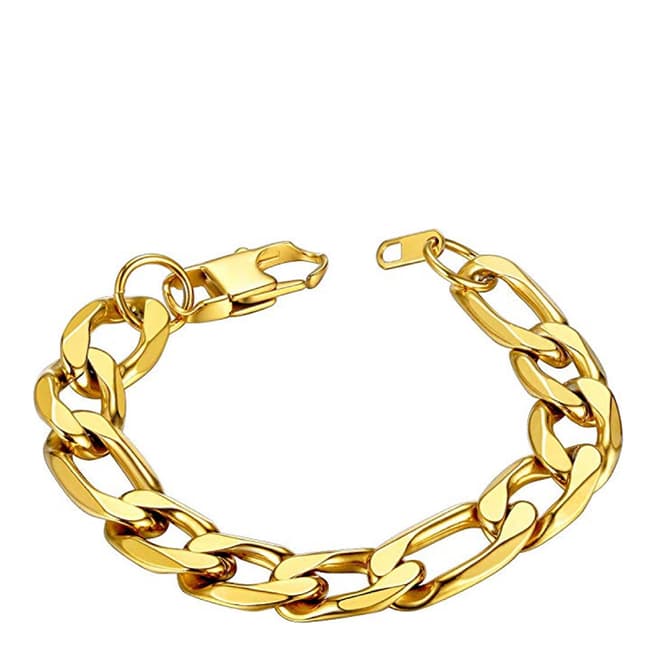 Stephen Oliver 18K Gold Plated Figaro Bracelet