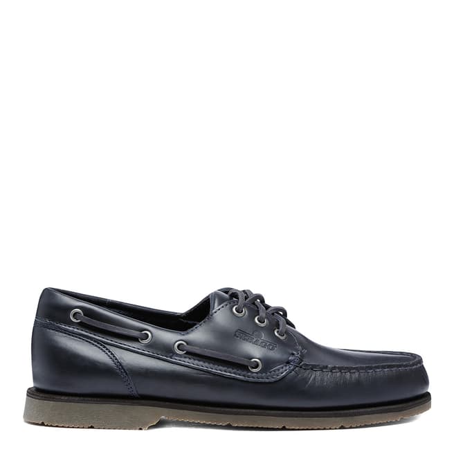 Sebago Navy Foresiders Leather Boat Shoes