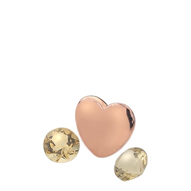 Anais Paris by Hot Diamonds Rose Gold Plated November Charm with Citrine Cabochons