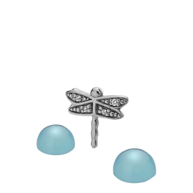 Anais Paris by Hot Diamonds Dragonfly Charm with Blue Agate Cabochons