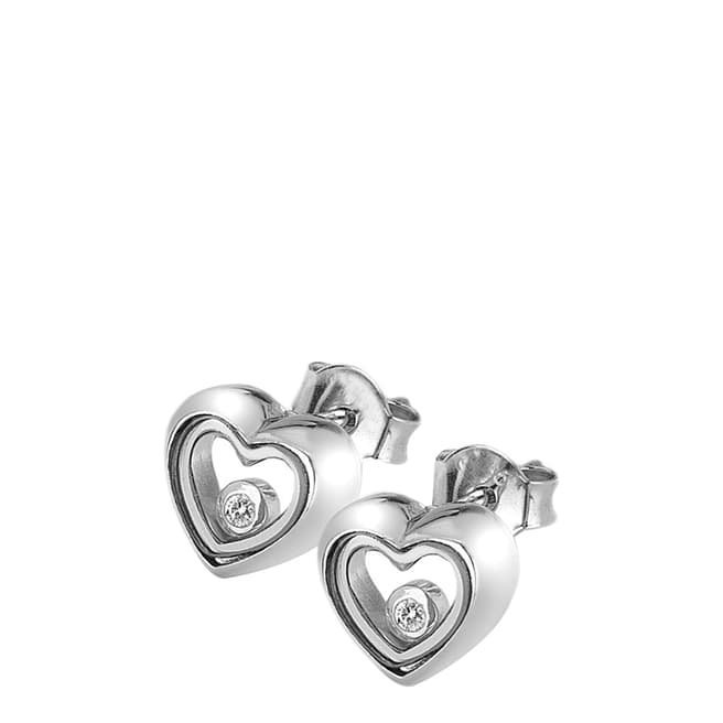 Anais Paris by Hot Diamonds Silver Floating Heart Earrings