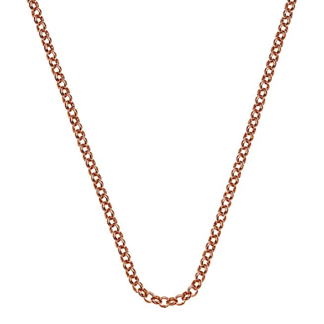 Anais Paris by Hot Diamonds Rose Gold Plated Sterling Silver Belcher Chain 18inch