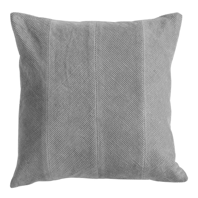 Kilburn & Scott Grey Corduroy Velvet Cushion 45x45cm