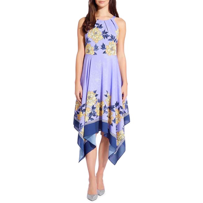 Adrianna Papell BLISS BLOOMS HANDKERCHIEF DRES