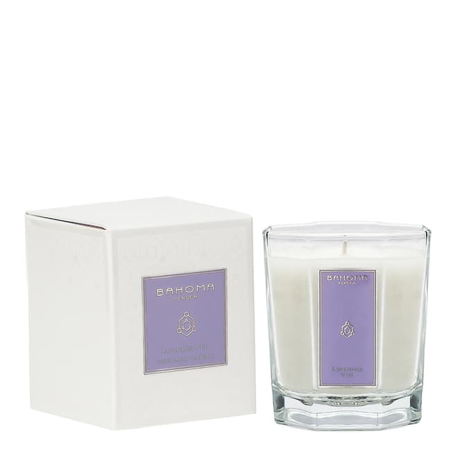 Bahoma White Collection Candle, Lavender Veil
