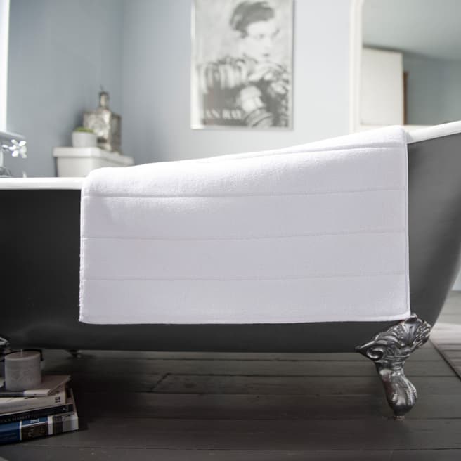 Deyongs Spa 55x90cm Combed Cotton Bath Mat, White