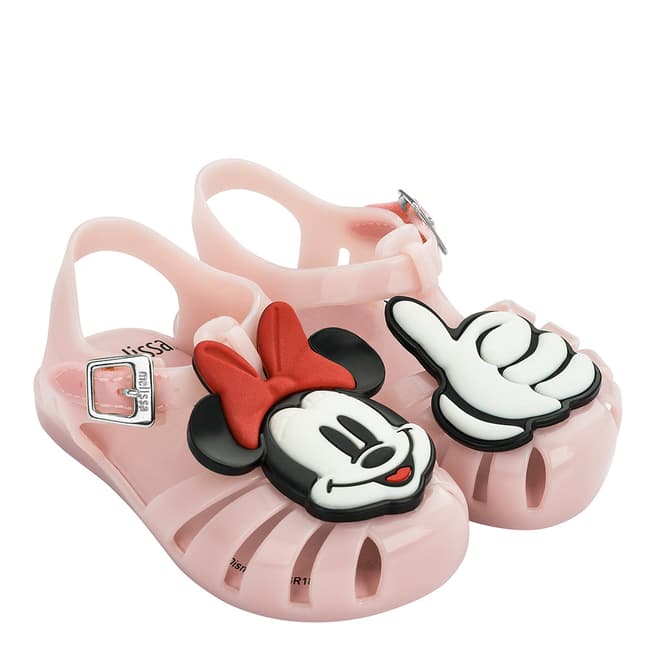 Mini Melissa Baby Pink Minnie Mini Aranha Disney Fun Sandals