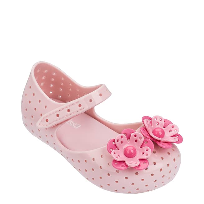 Mini Melissa Mini Baby Pink Pretty Furadinha Shoes