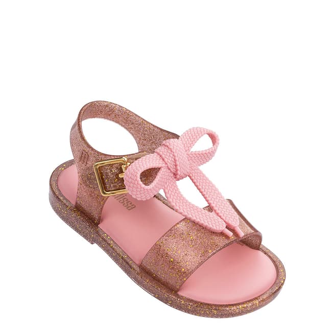 Mini Melissa Rose Glitter Mini Mar Lace Sandal