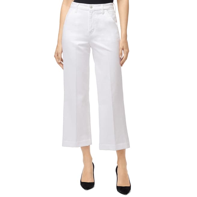 J Brand White Crop Joan Cotton Jeans